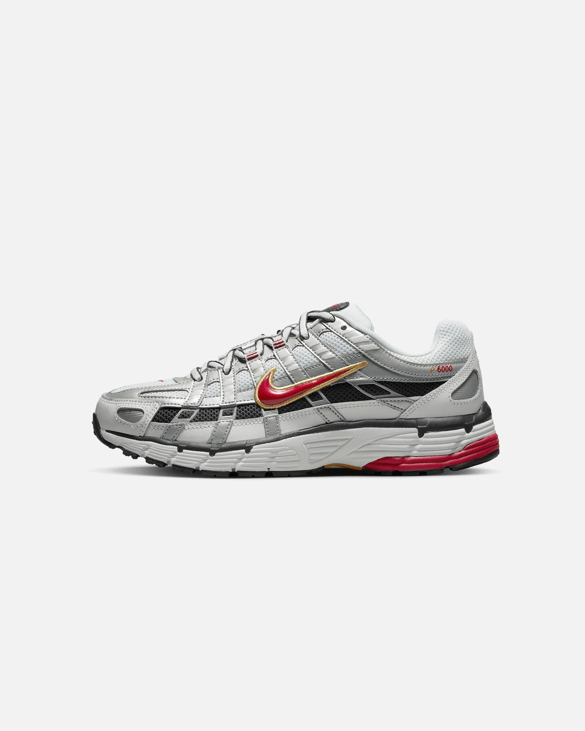 Women's Retro Running Style Trainers - White/Red