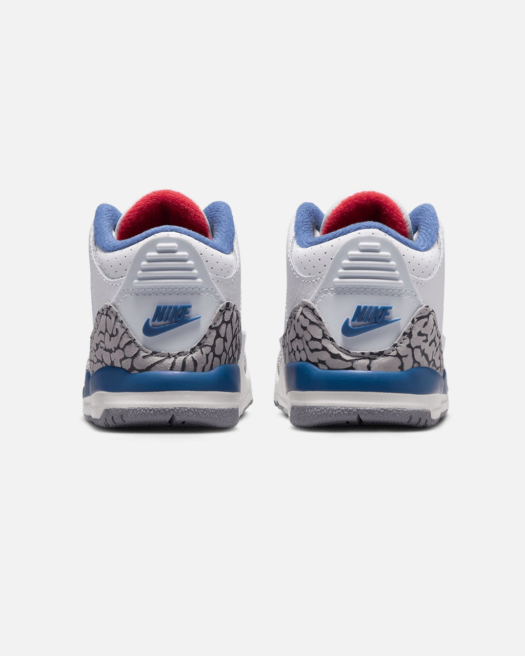 Kids' Mid-Cut Casual Shoes with Visible Cushioning - White/Red/Blue