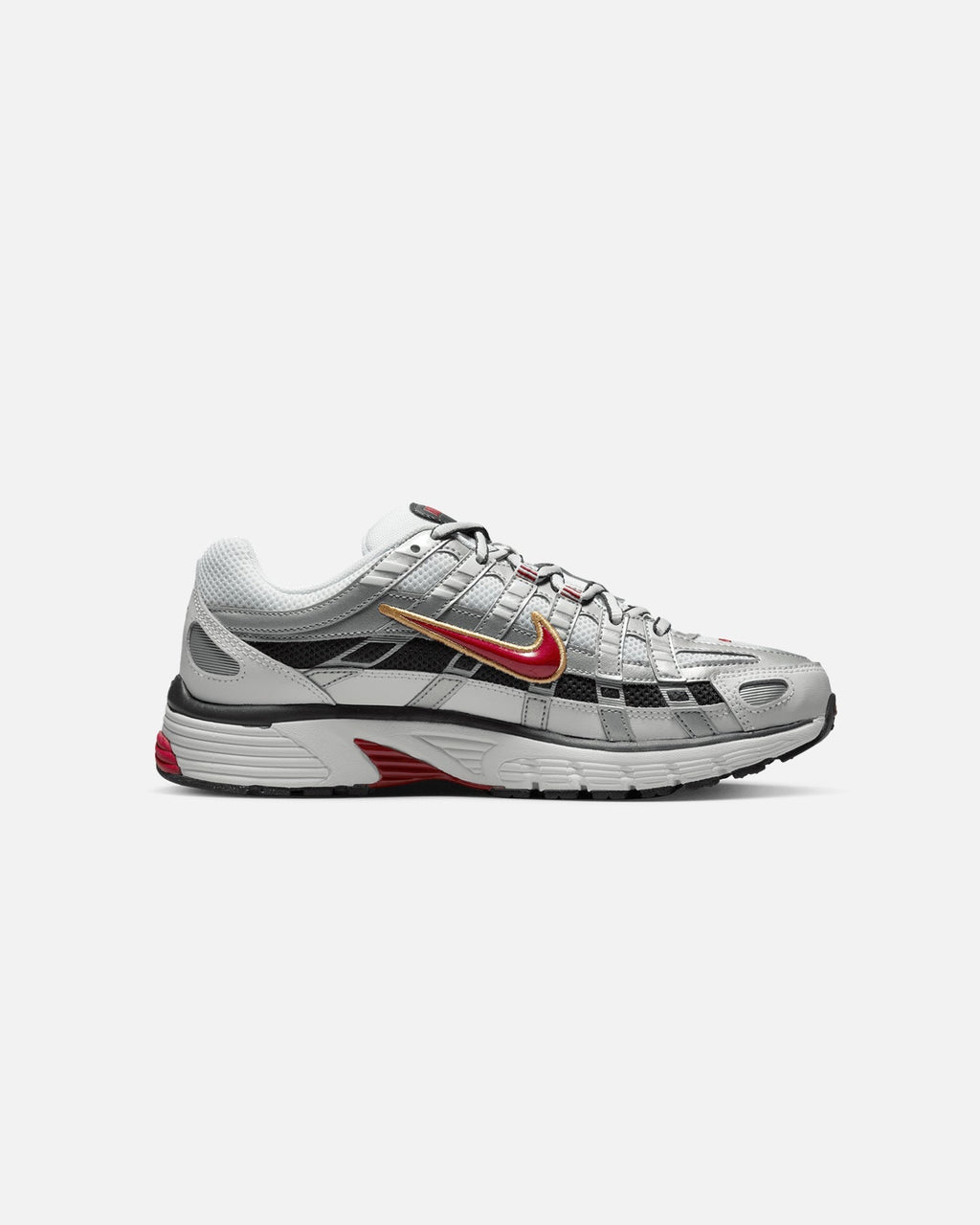 Women's Retro Running Style Trainers - White/Red