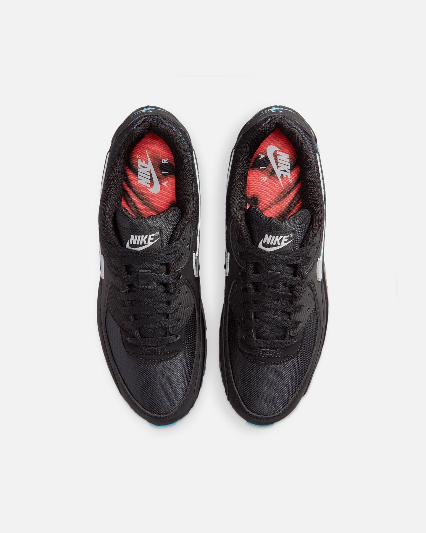 Low-Cut Casual Athletic Shoes - Black/Chrome/White
