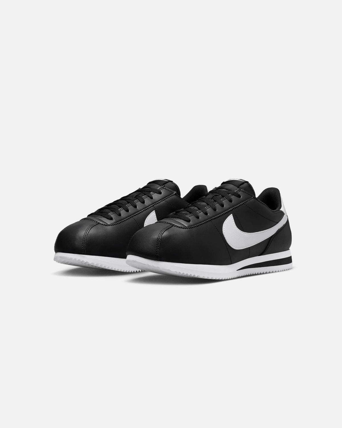 Retro-Inspired Low-Cut Casual Sneakers - Black/White