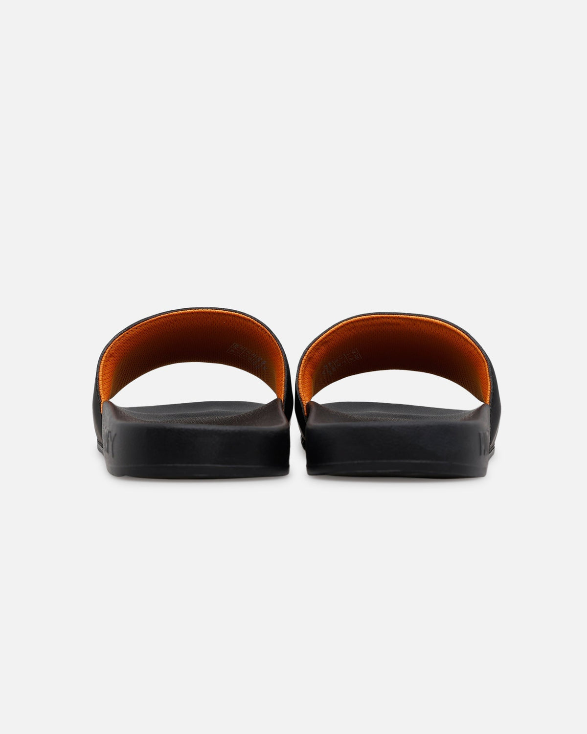 Casual Comfort Slides - Black/Orange