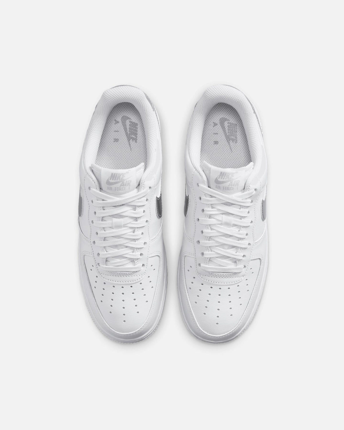 Women's Low-Top Casual Sneakers - White/Metallic