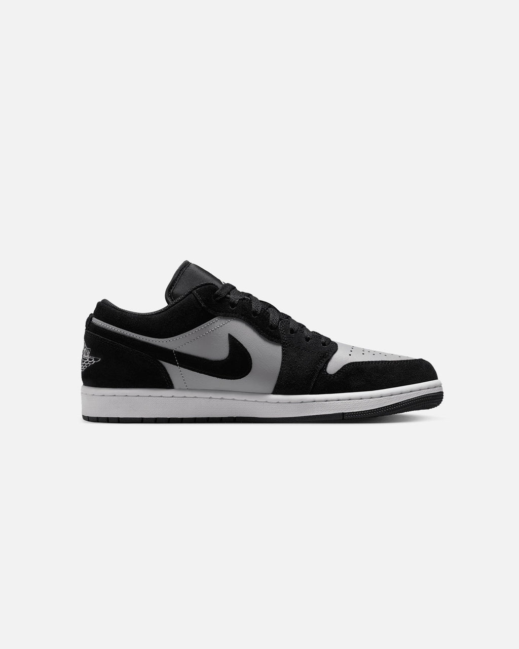 Low-Top Casual Leather Sneakers - Black & White