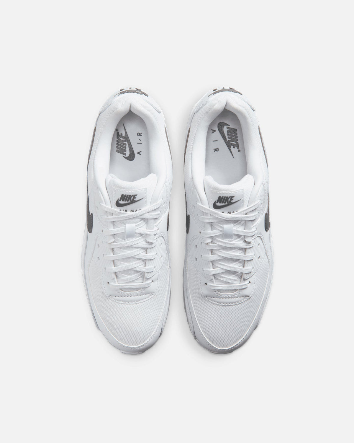 White & Grey Low-Cut Casual Athletic Footwear