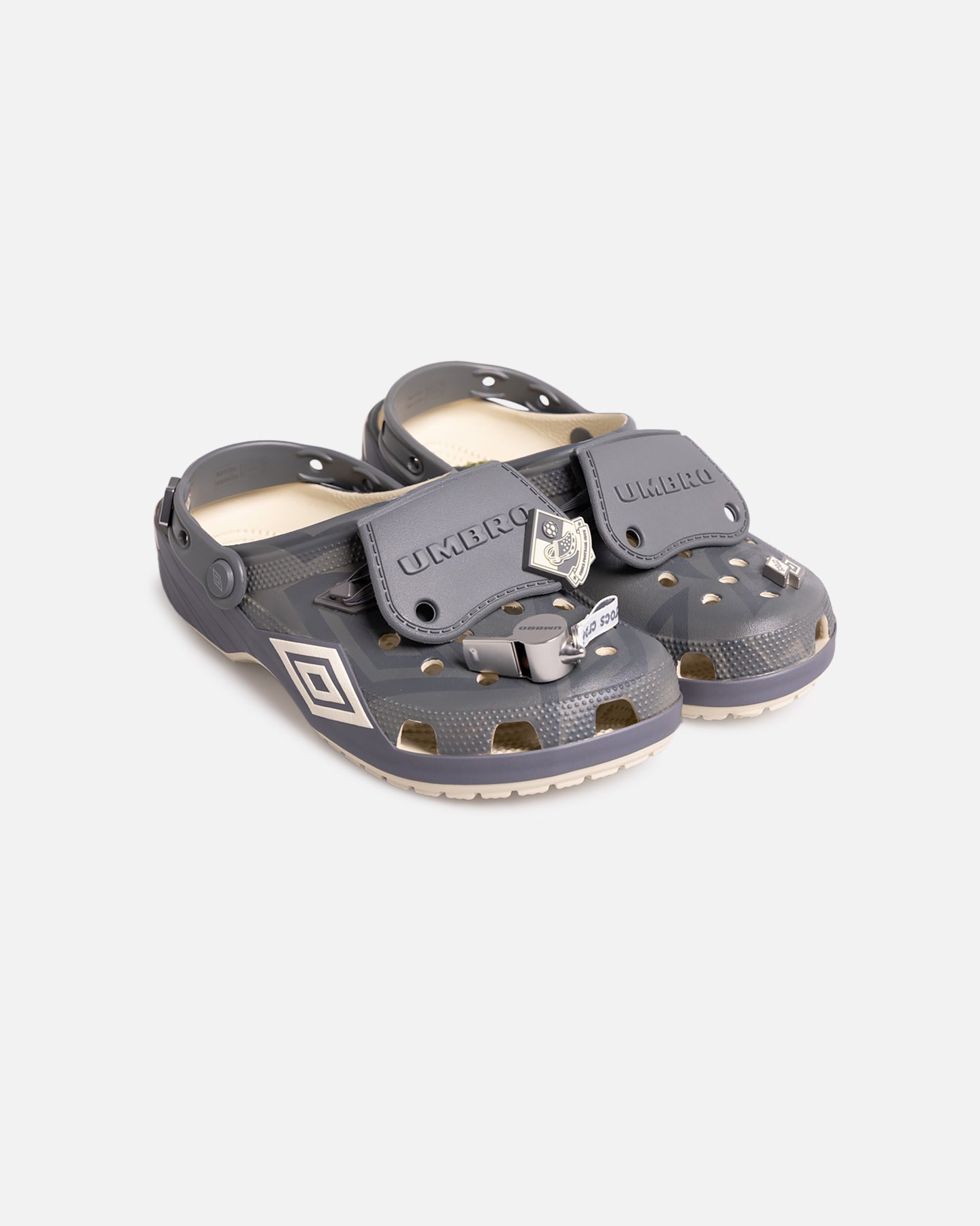 Lightweight Sporty Comfort Clogs with Heel Strap - Bone