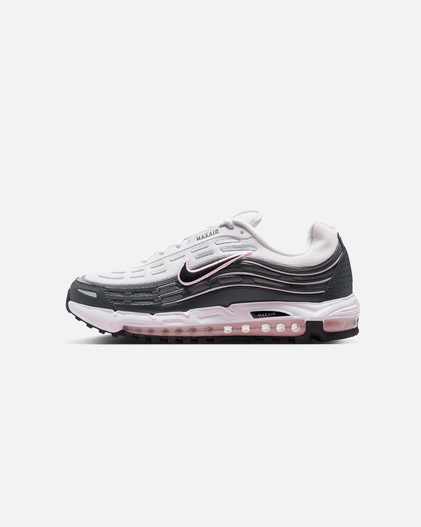 White & Black Low-Cut Cushioned Sport Shoes