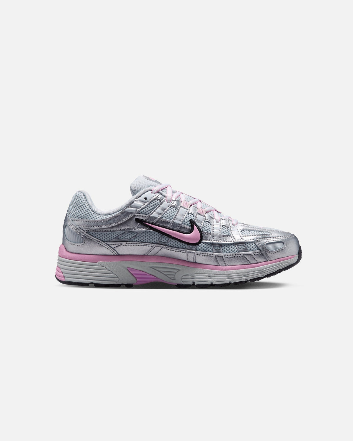 Women's Retro-Inspired Athletic Trainers - Platinum