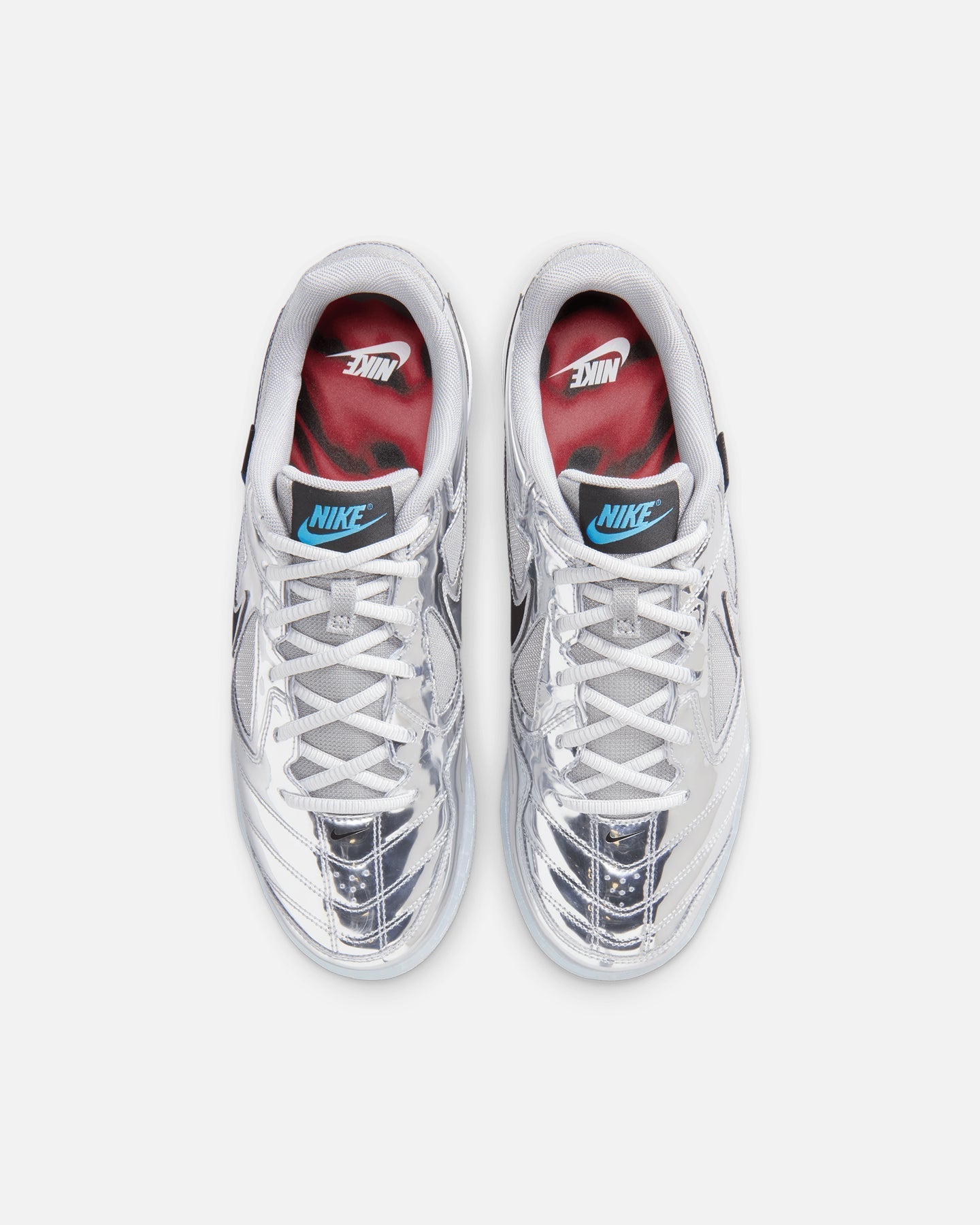 Men's Low-Cut Textile & Metallic Casual Shoes - Chrome