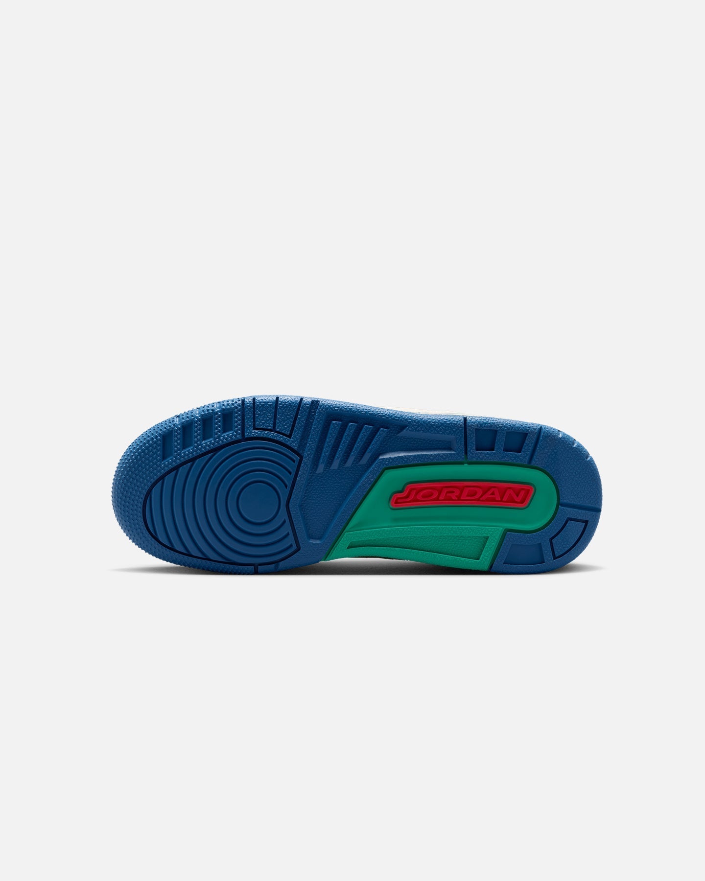 Kids' Mid-Cut Athletic Shoes - Chalk with Blue & Red