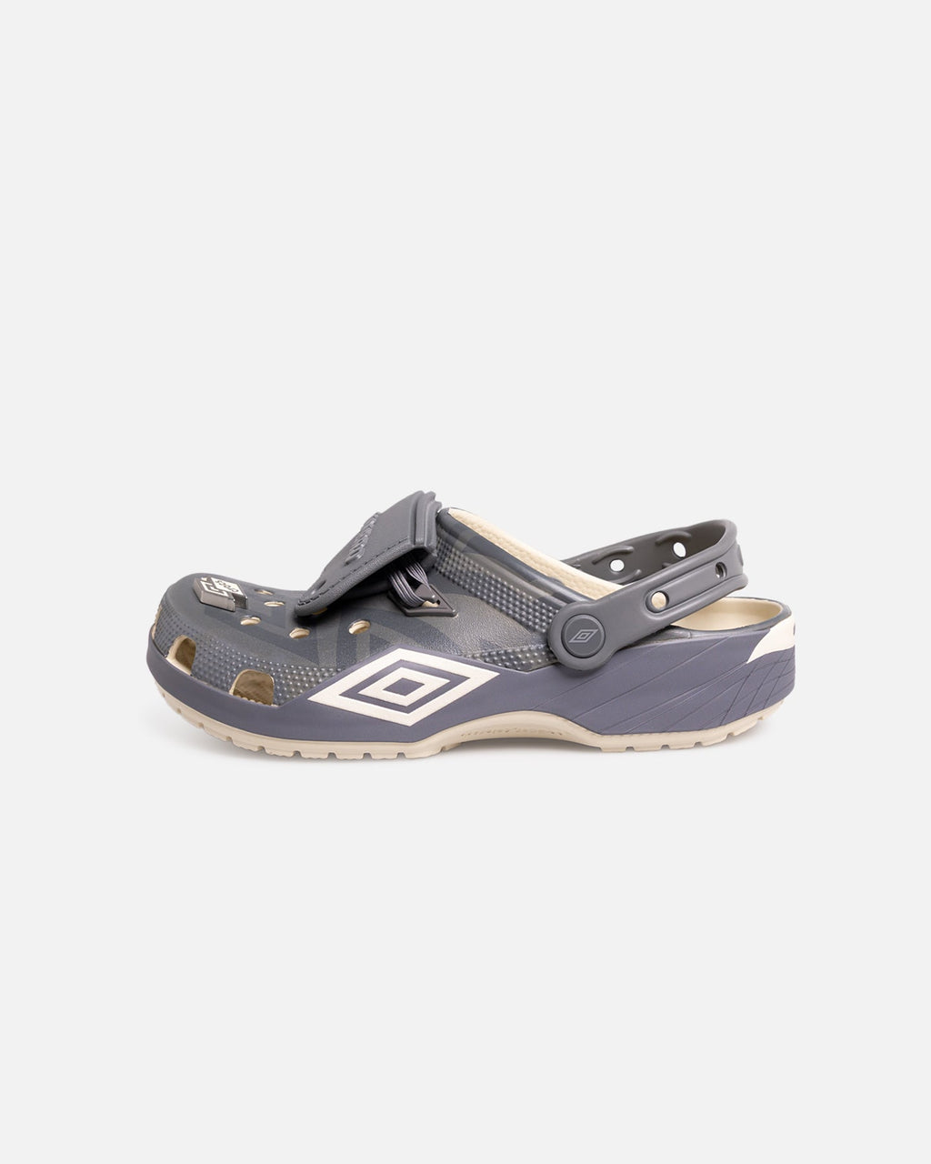 Lightweight Sporty Comfort Clogs with Heel Strap - Bone