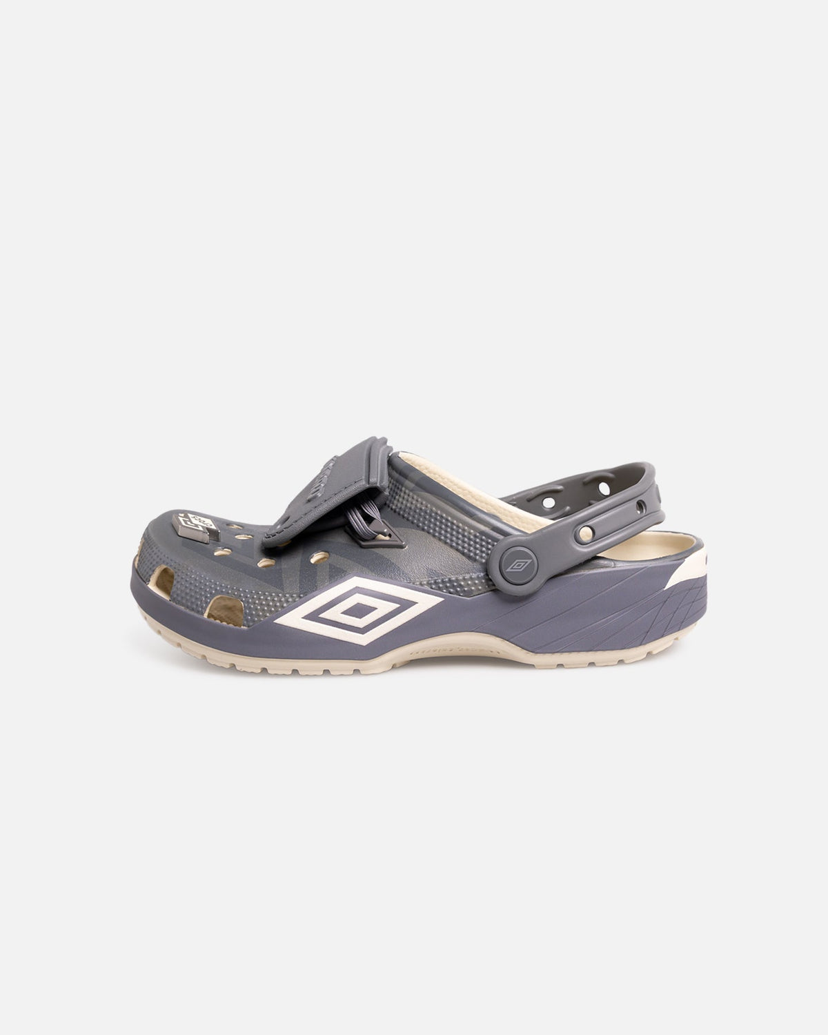 Lightweight Sporty Comfort Clogs with Heel Strap - Bone