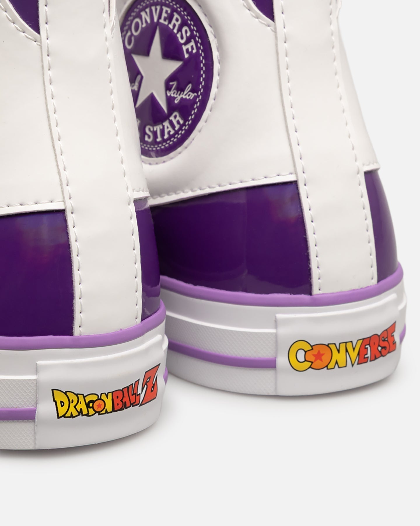 Men's High-Top Casual Sneakers - White/Purple