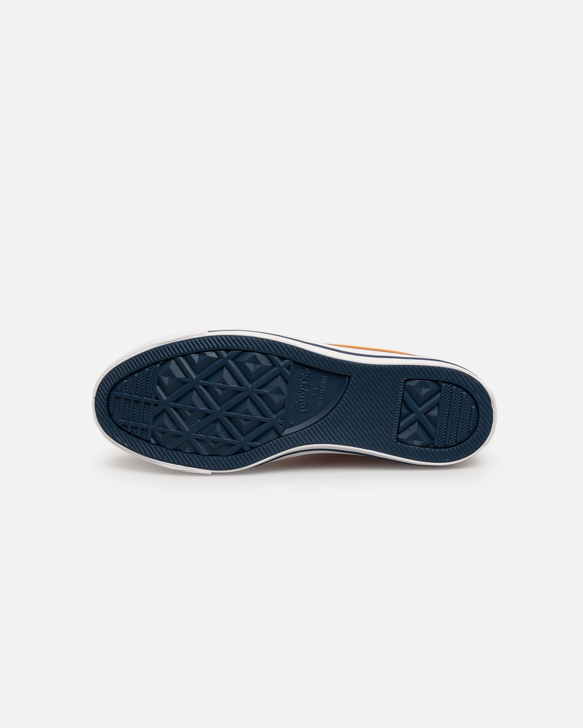 Orange High-Cut Canvas Casual Shoes with Custom Detailing