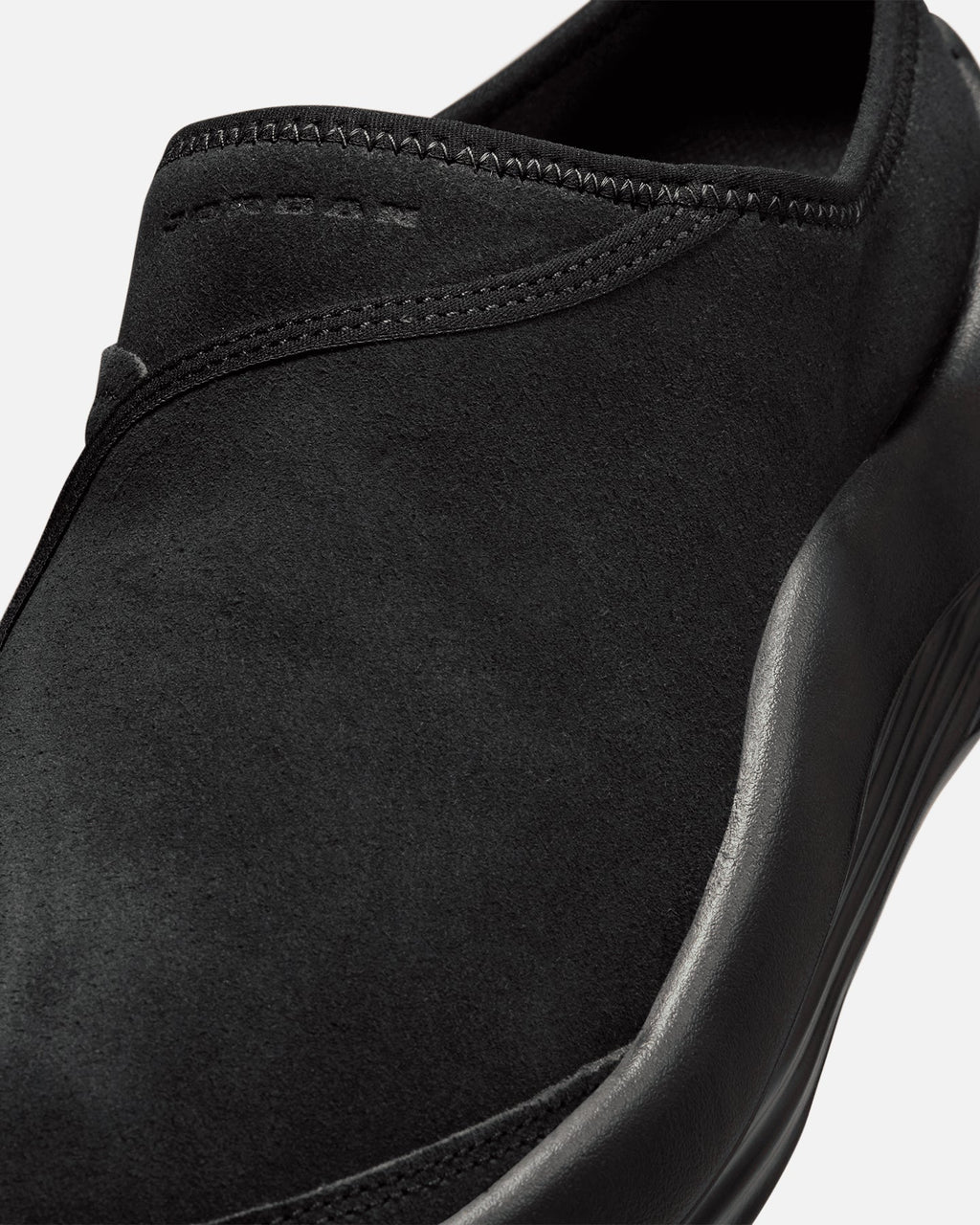 Men's Suede Slip-On Mule - Black/Grey