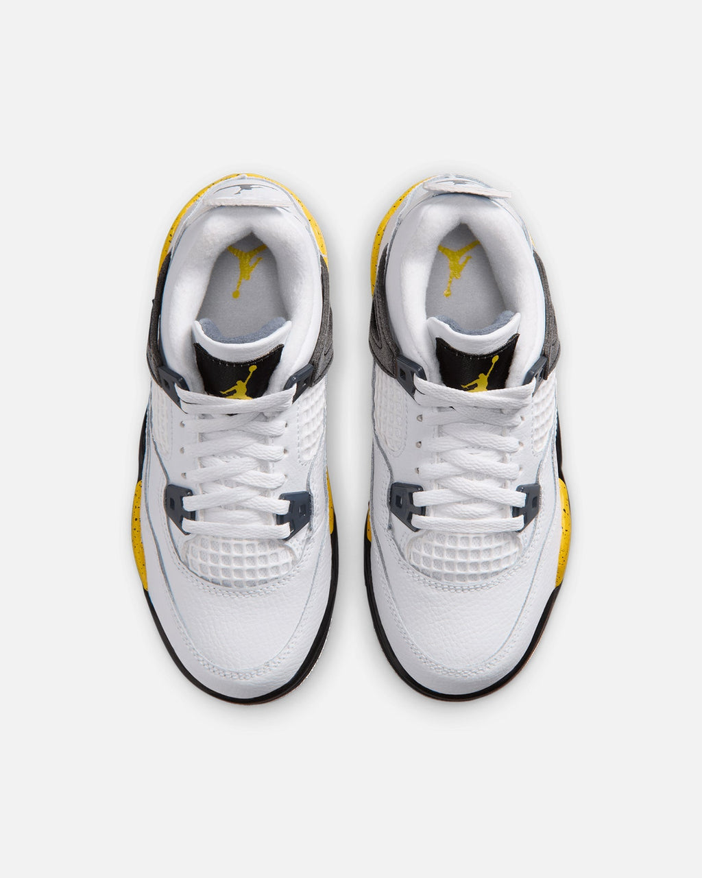 Kids' Athletic Mid-Cut Shoes - White & Tour Yellow