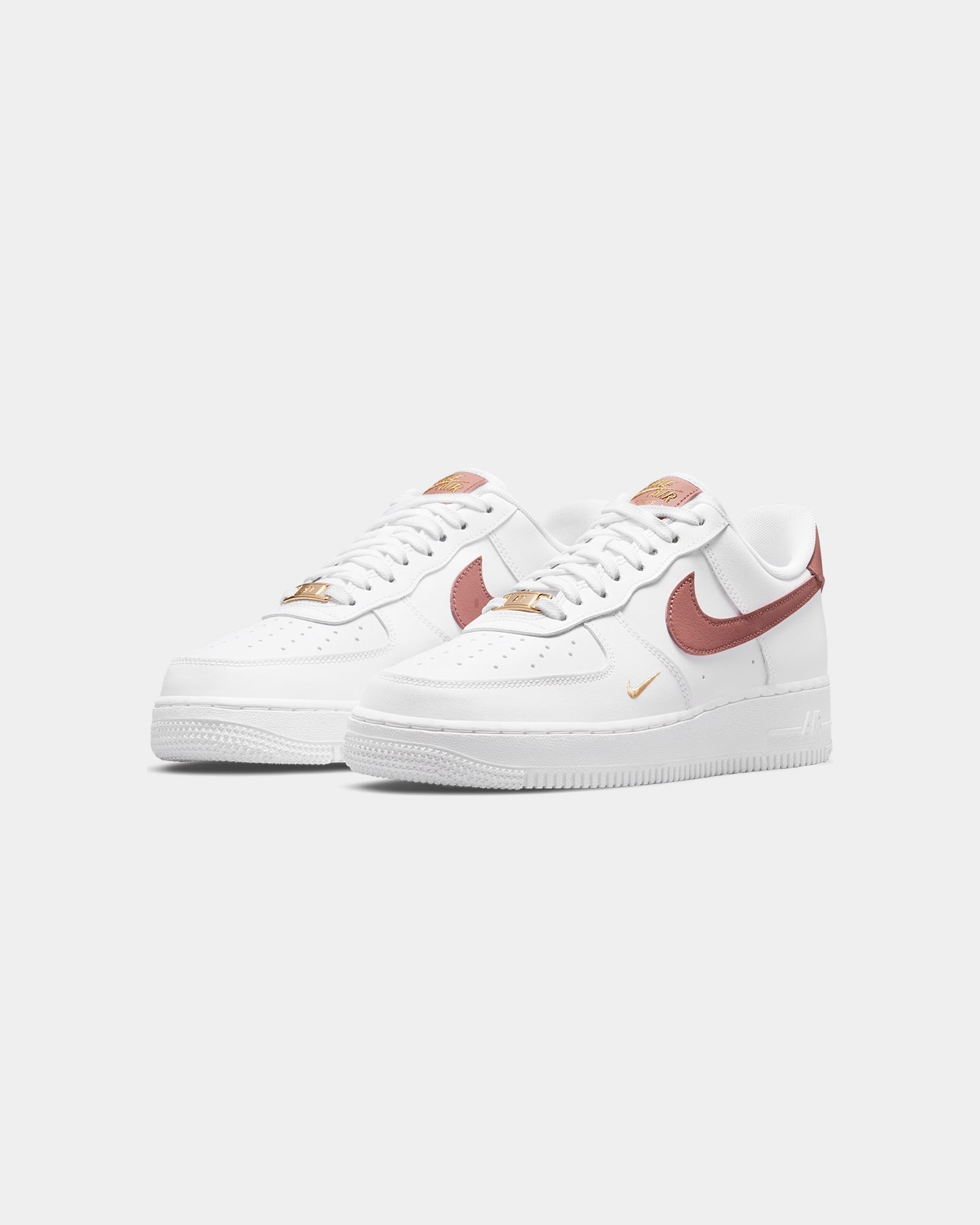 Women's Low-Top Trainers - White/Rust Pink