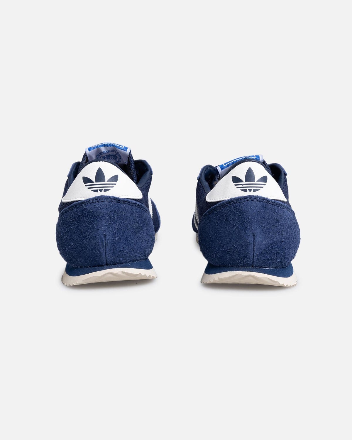 Retro-Inspired Low-Cut Sneakers - Indigo & White