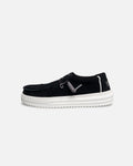 Men's Suede Casual Slip-On Shoes - Black