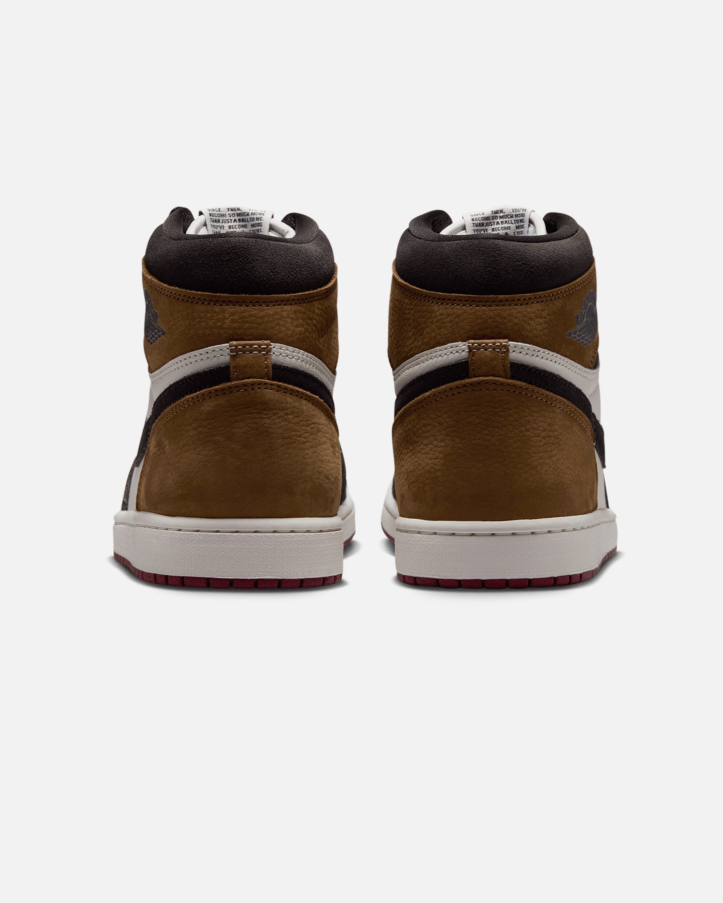Men's High-Top Casual Sneakers - Brown/Red