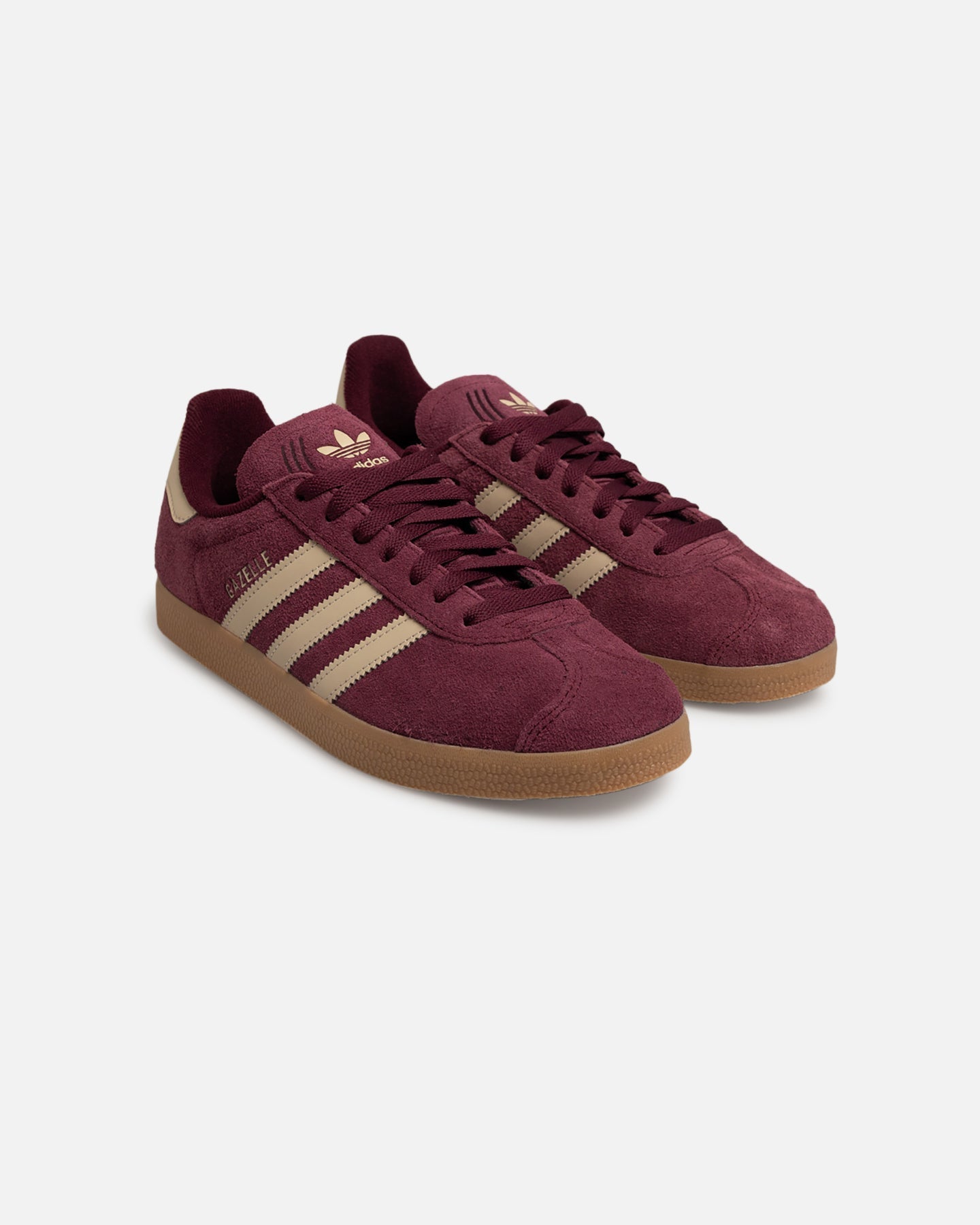Maroon Suede Low-Top Casual Sneakers