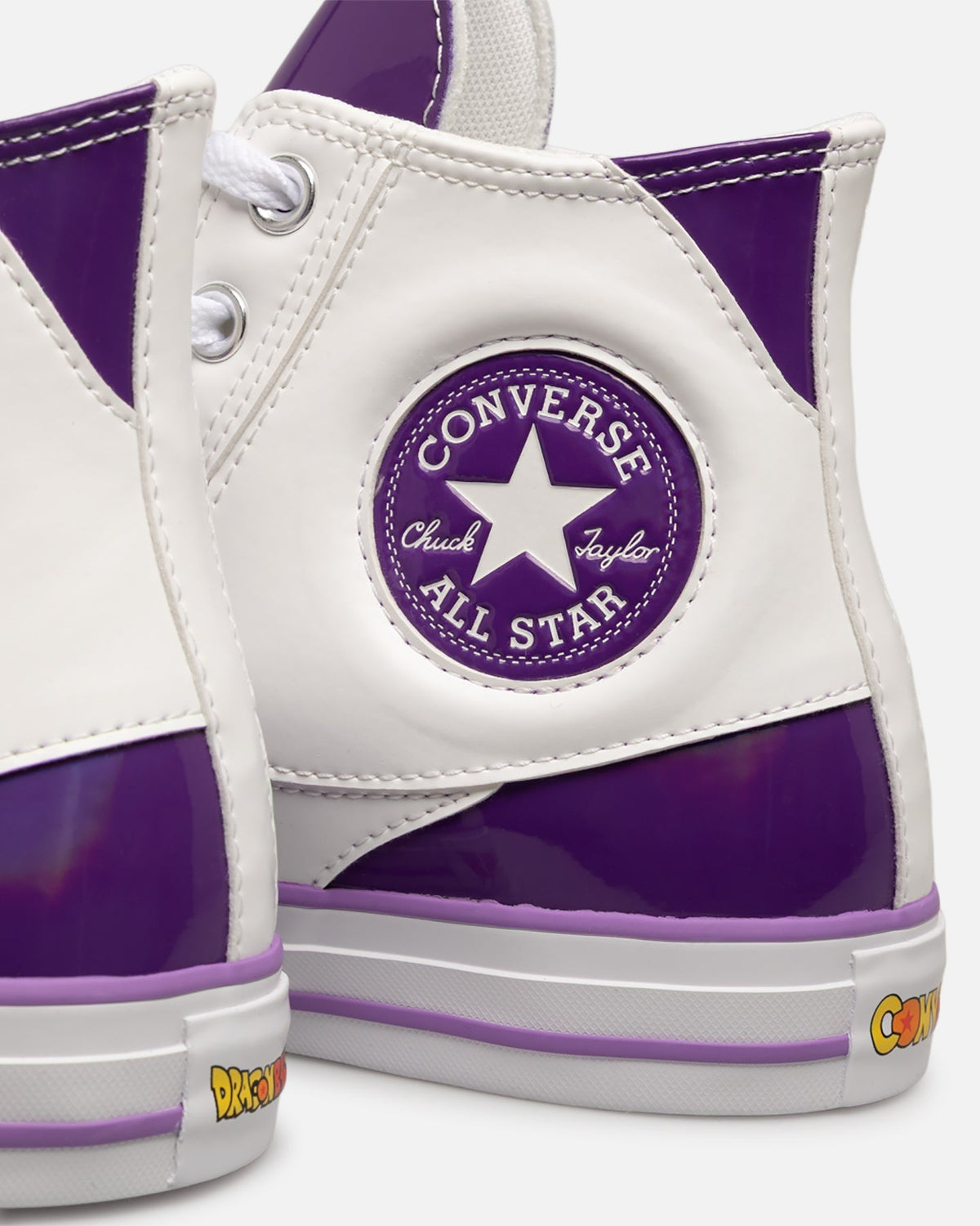 Men's High-Top Casual Sneakers - White/Purple