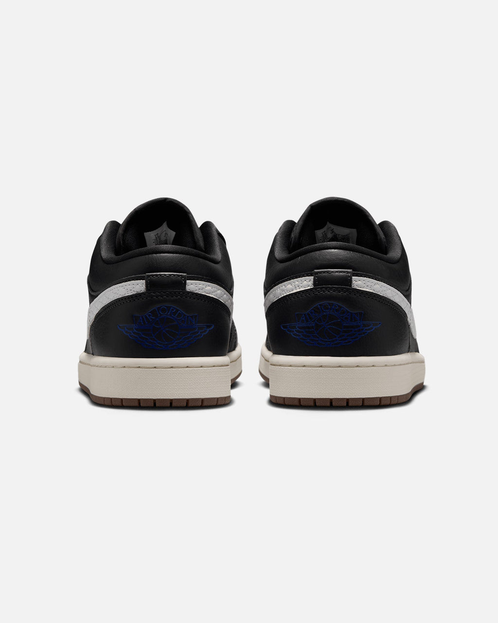 Low-Cut Casual Leather Sneakers - Off Noir