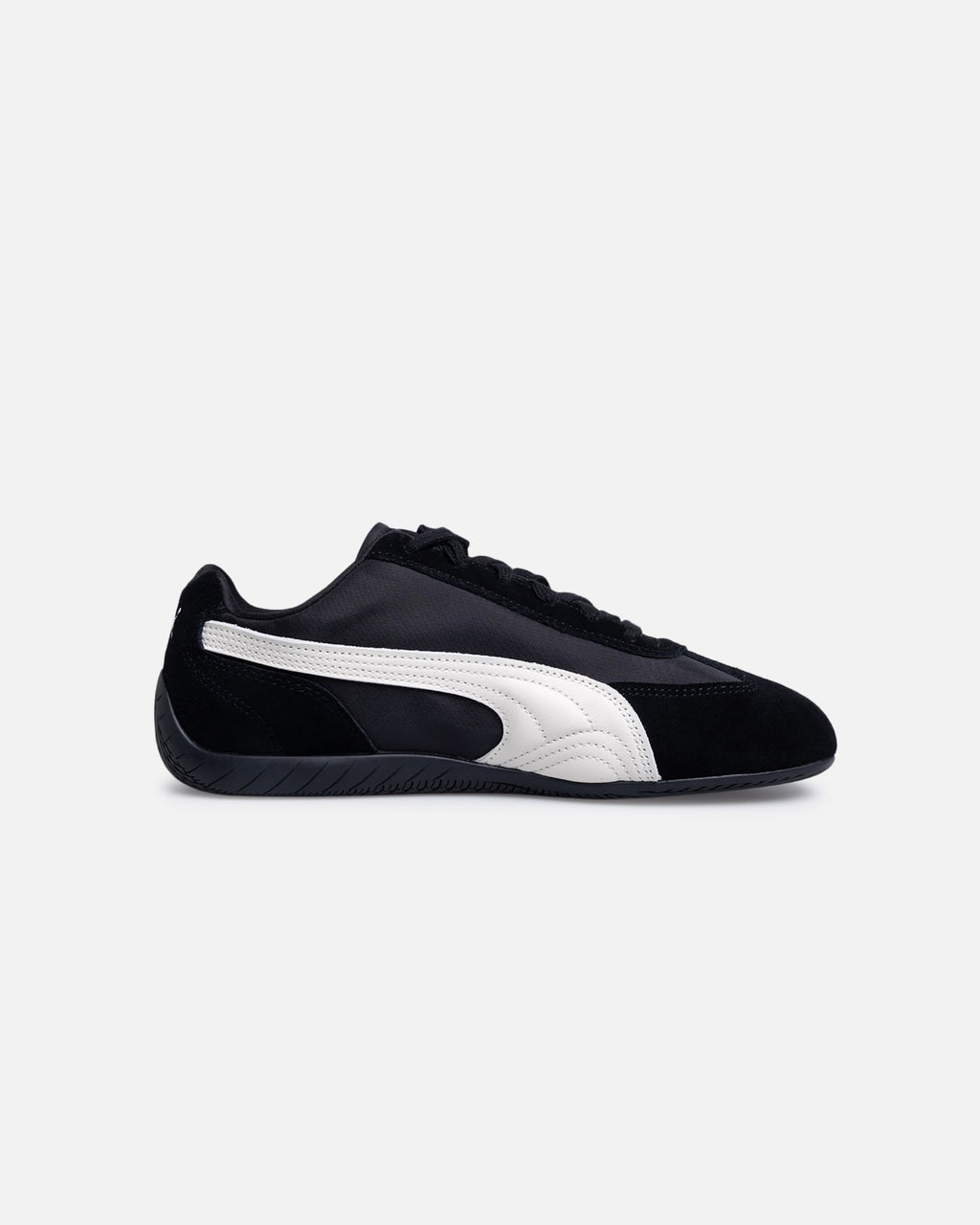 Low-Top Nylon Casual Sneakers - Black/White