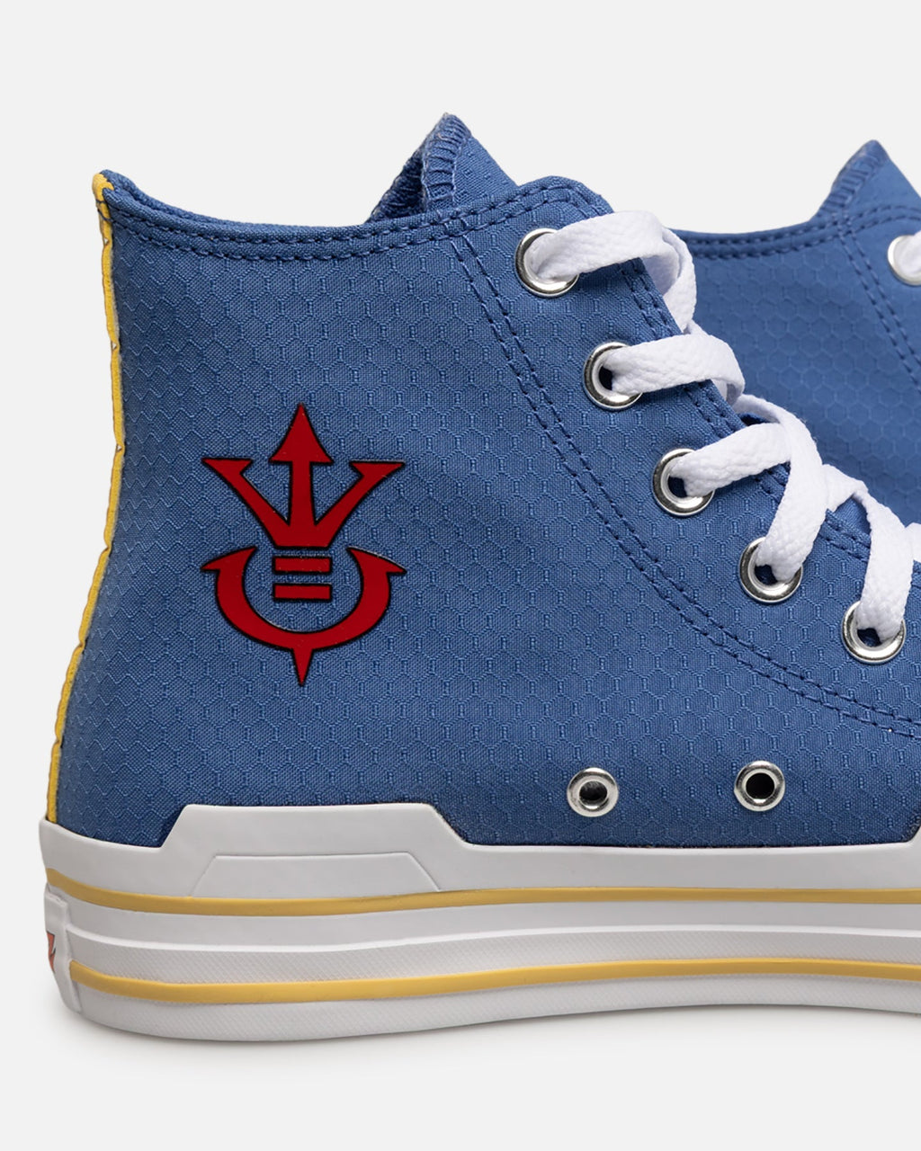 Men's Blue High-Top Canvas Sneakers