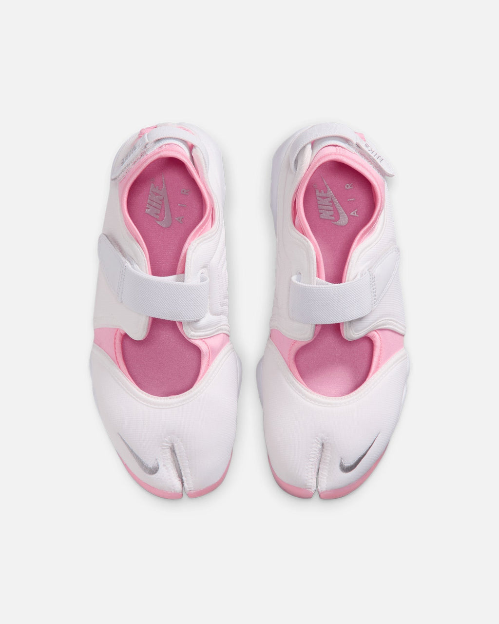 Women's Split-Toe Mesh Shoes - White & Grey