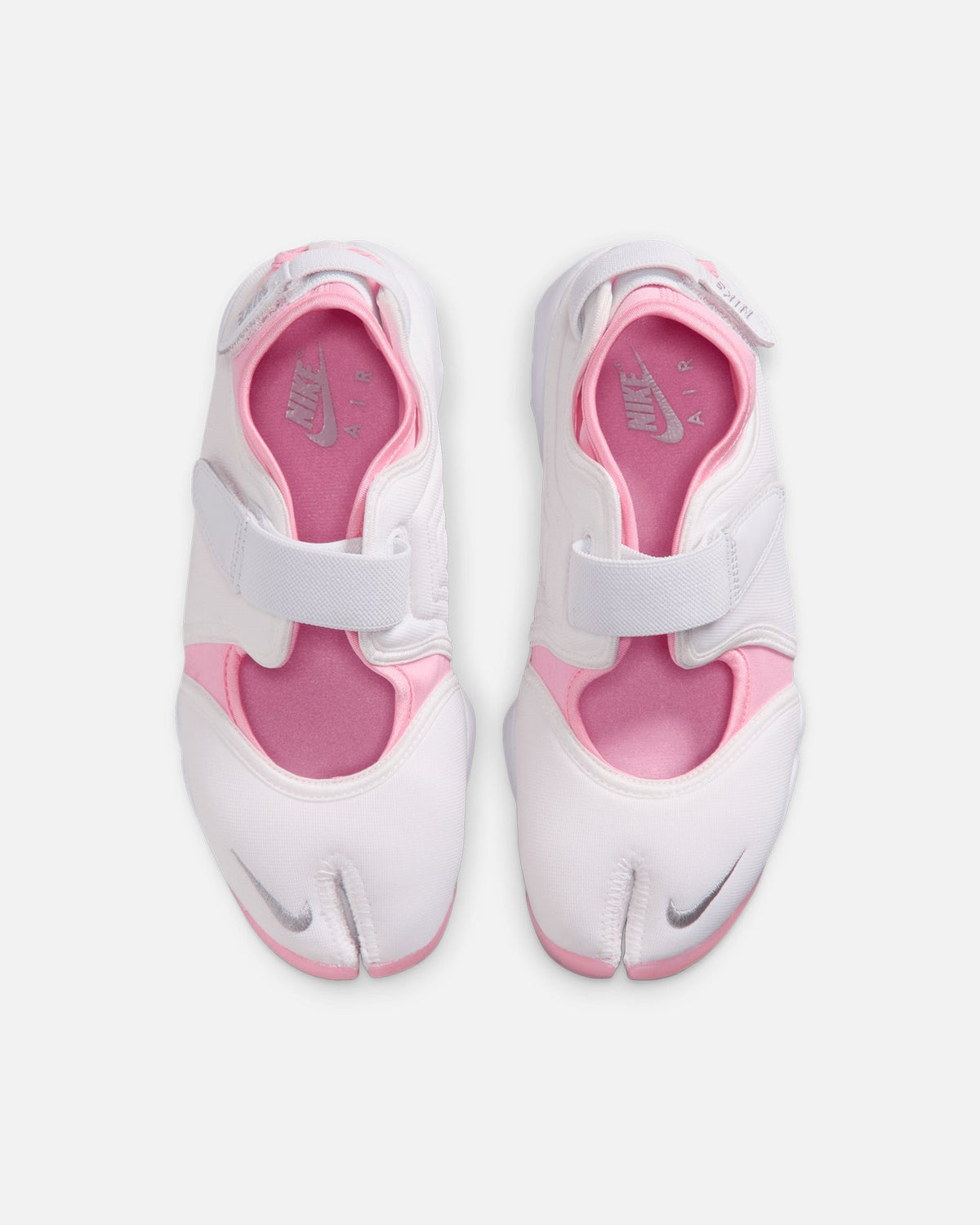 Women's Split-Toe Mesh Shoes - White & Grey