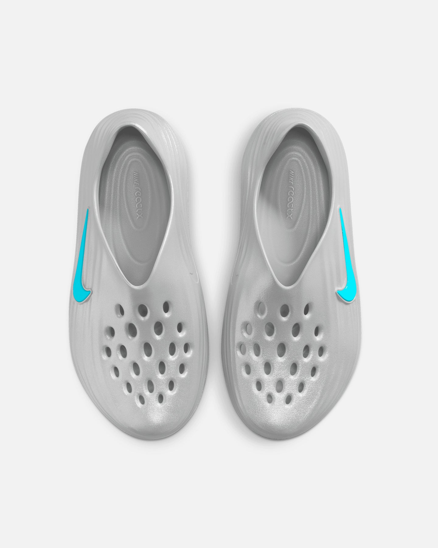 Men's Metallic Silver Recovery Comfort Slides