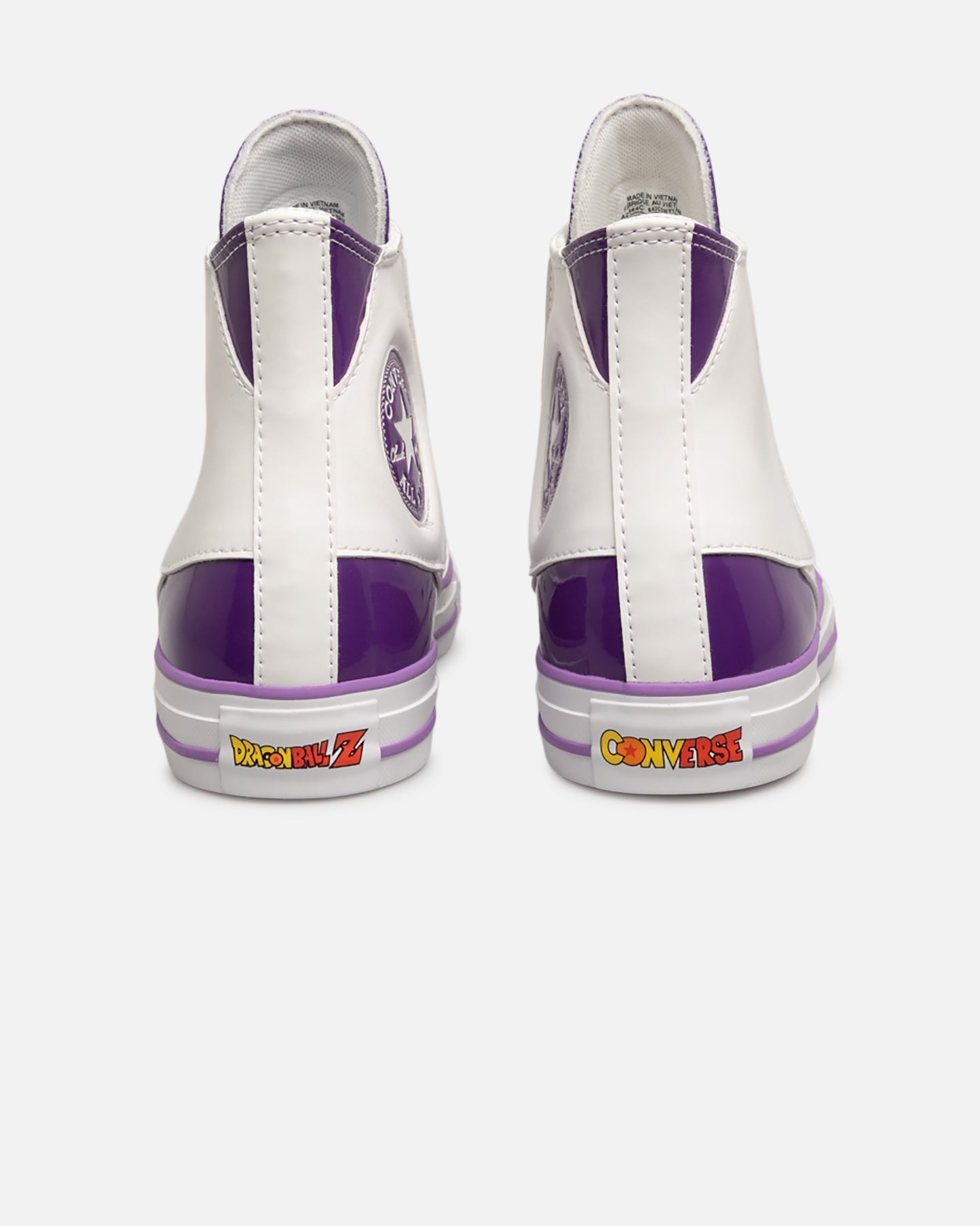 Men's High-Top Casual Sneakers - White/Purple