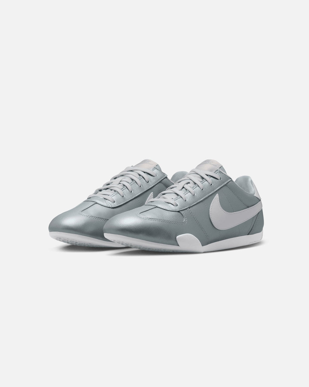 Women's Silver Casual Low-Top Trainers