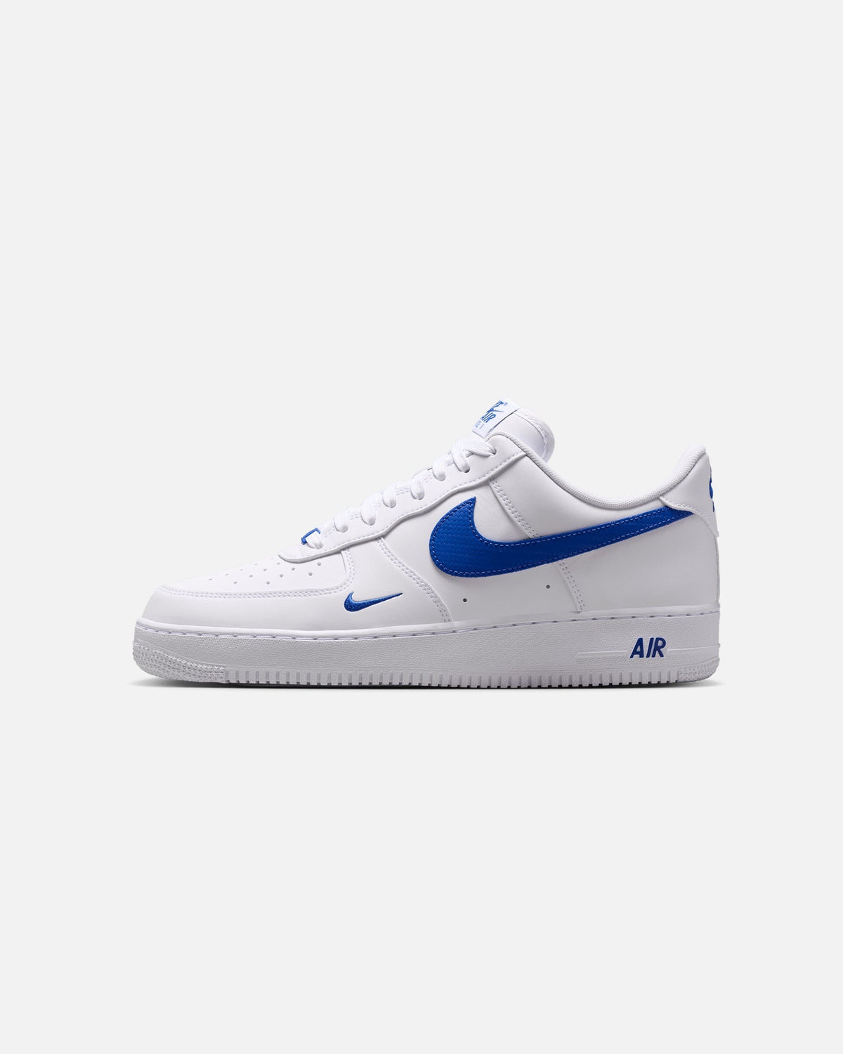 Classic Low-Top Casual Sneakers - White & Royal Blue