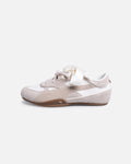 Women's Beige Leather Casual Sneakers