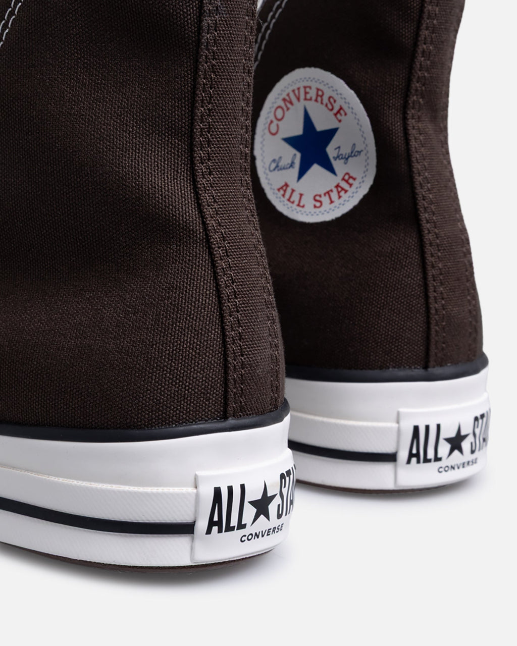 Retro High-Top Canvas Sneakers - Brown