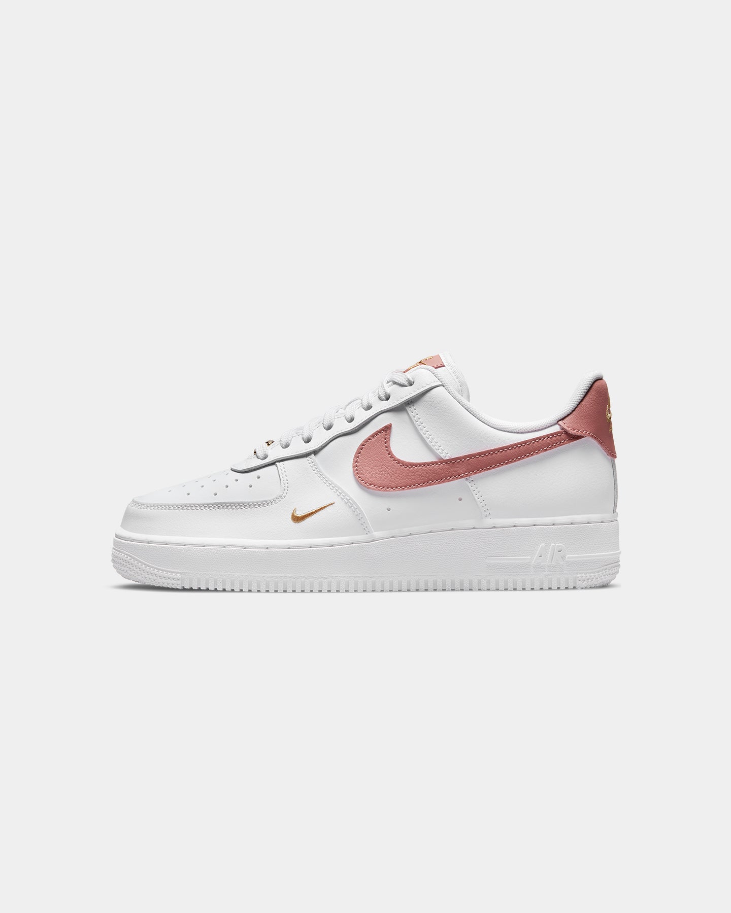 Women's Low-Top Trainers - White/Rust Pink
