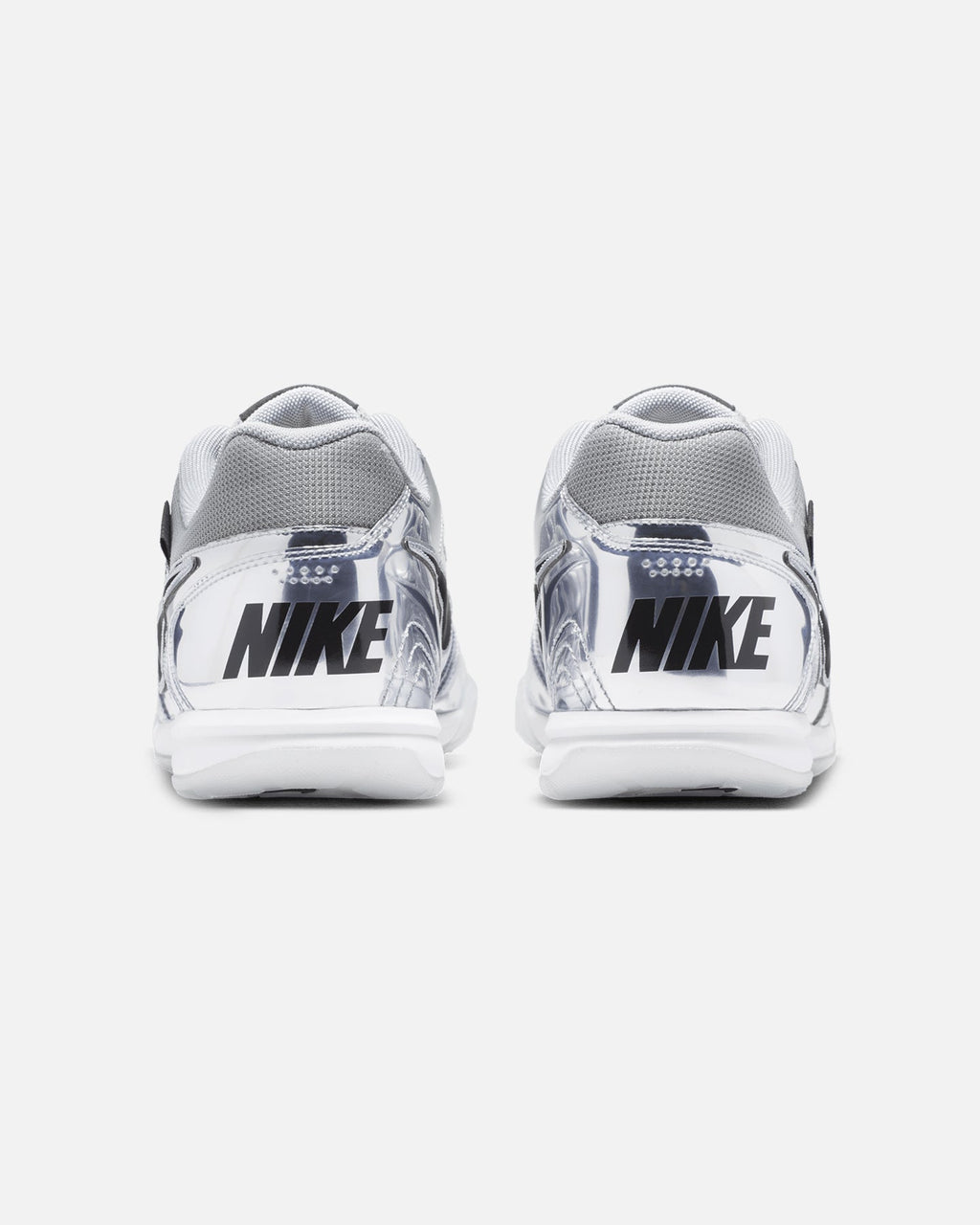 Men's Low-Cut Textile & Metallic Casual Shoes - Chrome