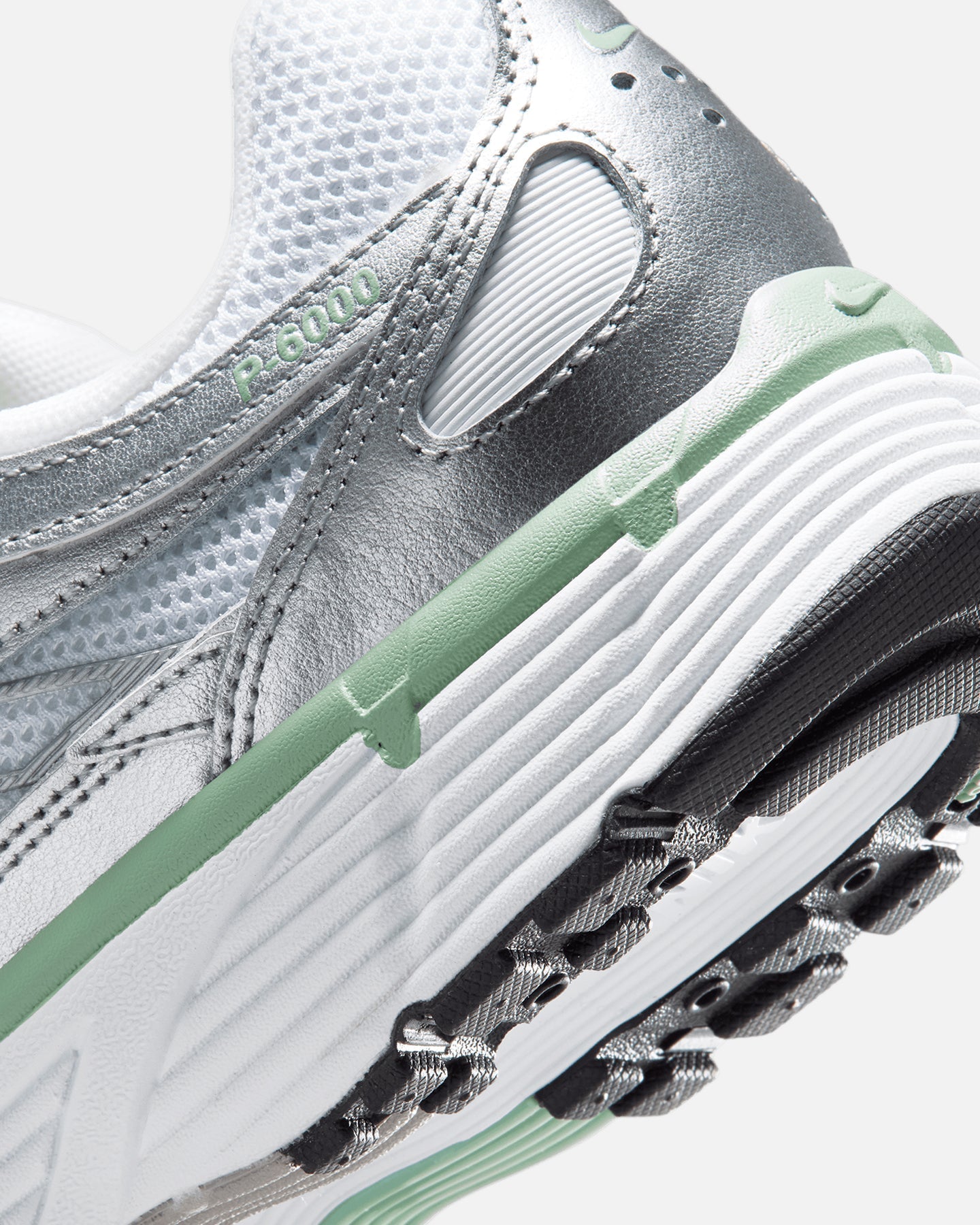 Women's Metallic Silver Retro Running Style Trainers