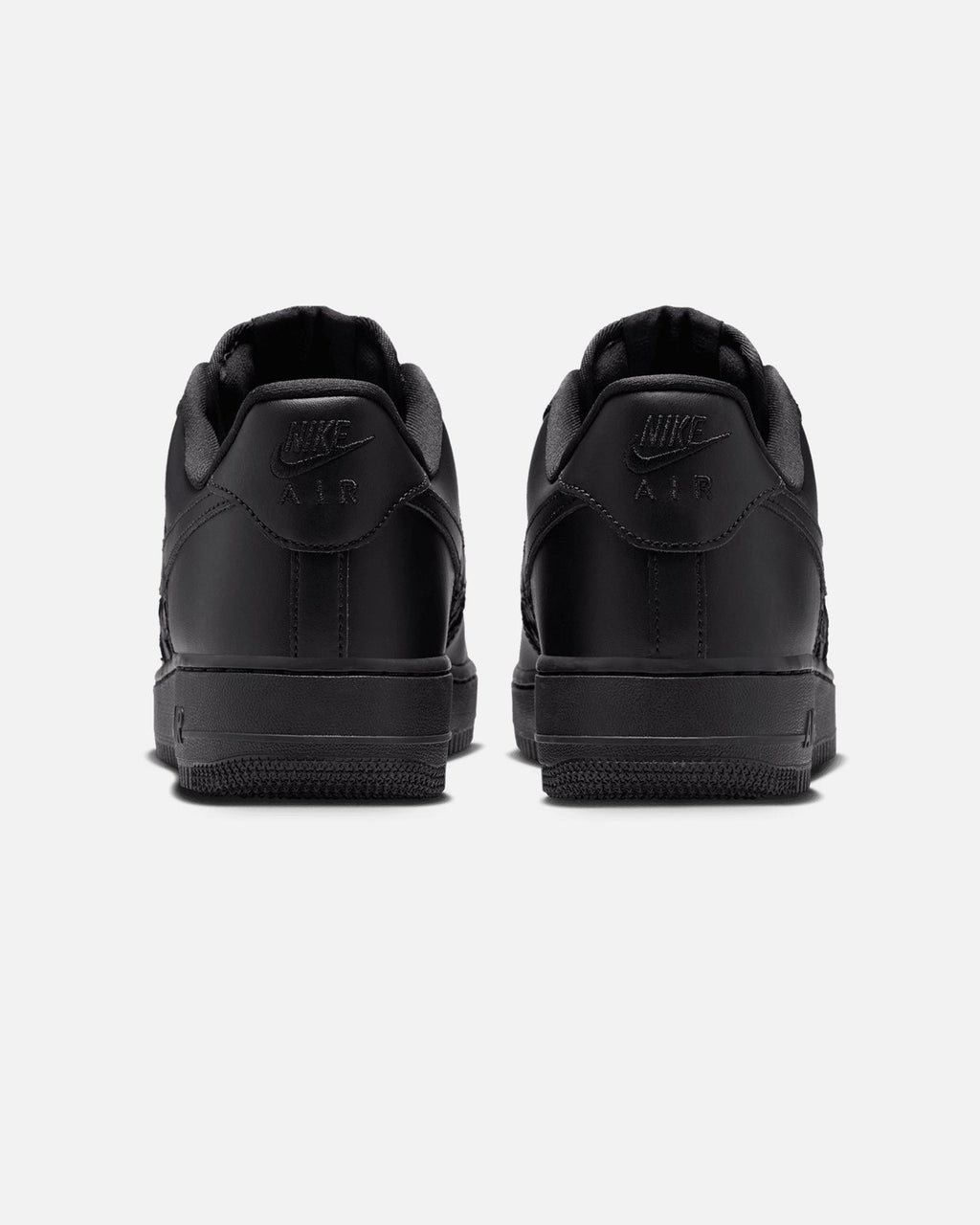 Men's Low-Top Casual Sneakers - Black with Metallic Silver
