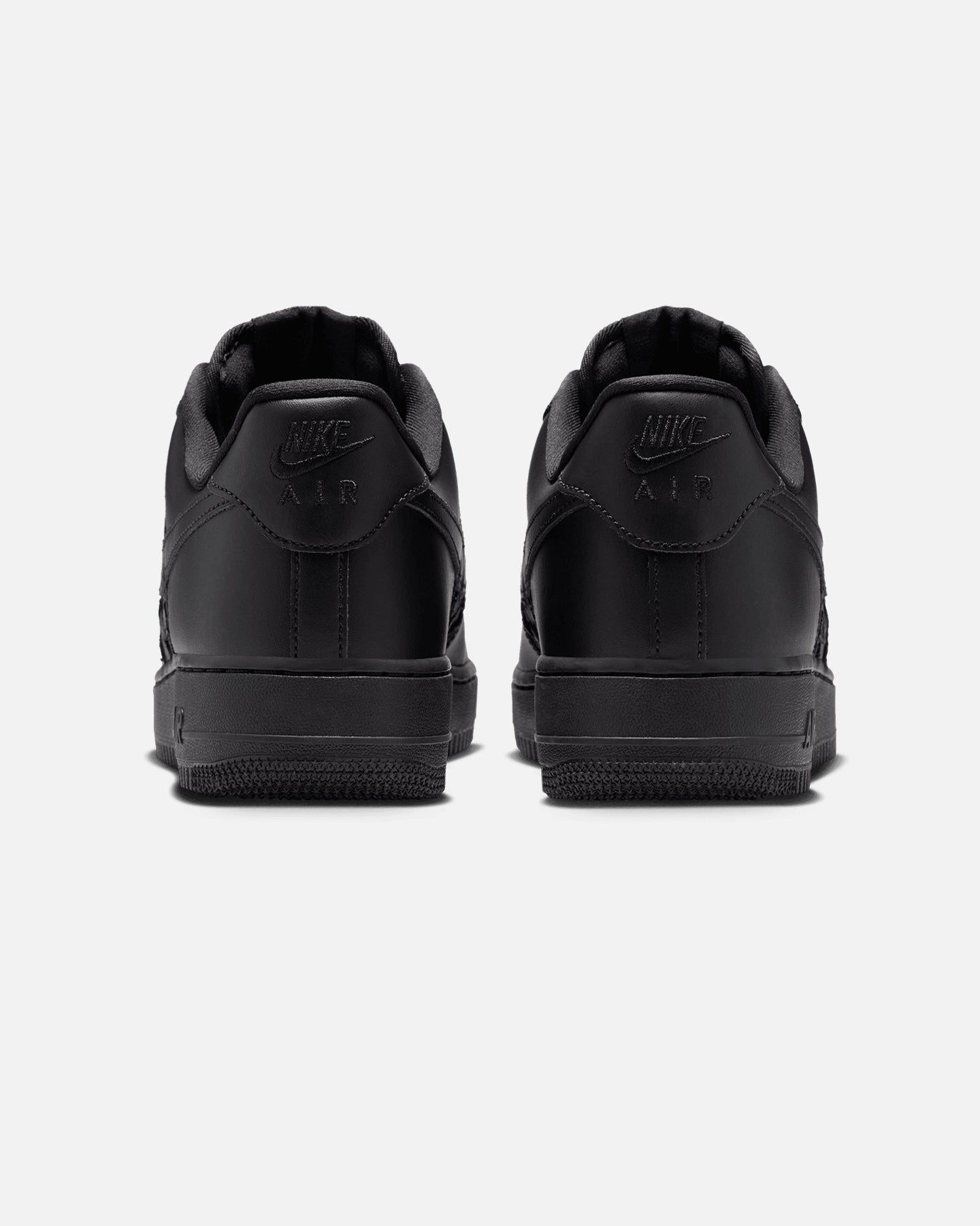 Men's Low-Top Casual Sneakers - Black with Metallic Silver