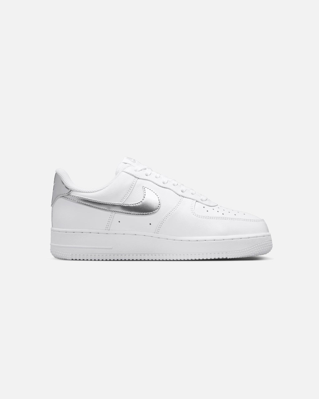 Women's Low-Top Casual Sneakers - White/Metallic