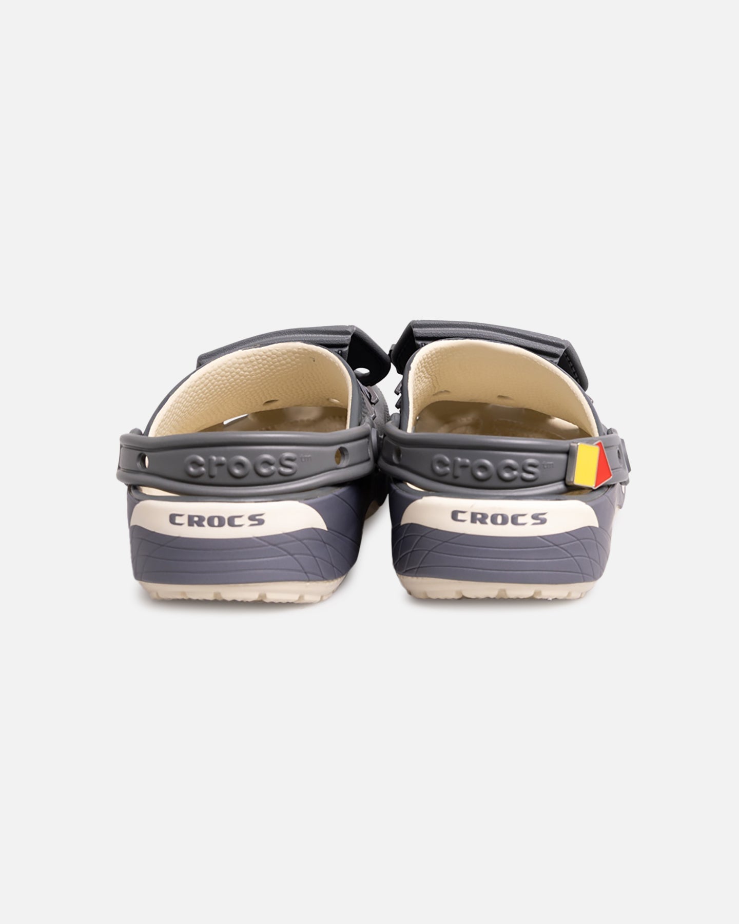 Lightweight Sporty Comfort Clogs with Heel Strap - Bone