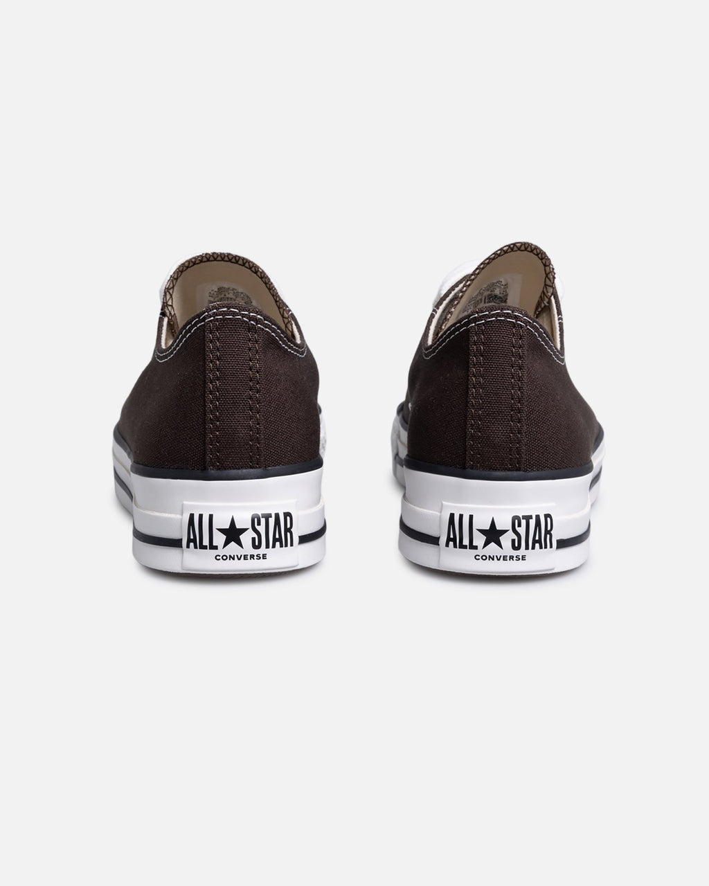 Retro Style Low-Cut Canvas Trainers - Brown
