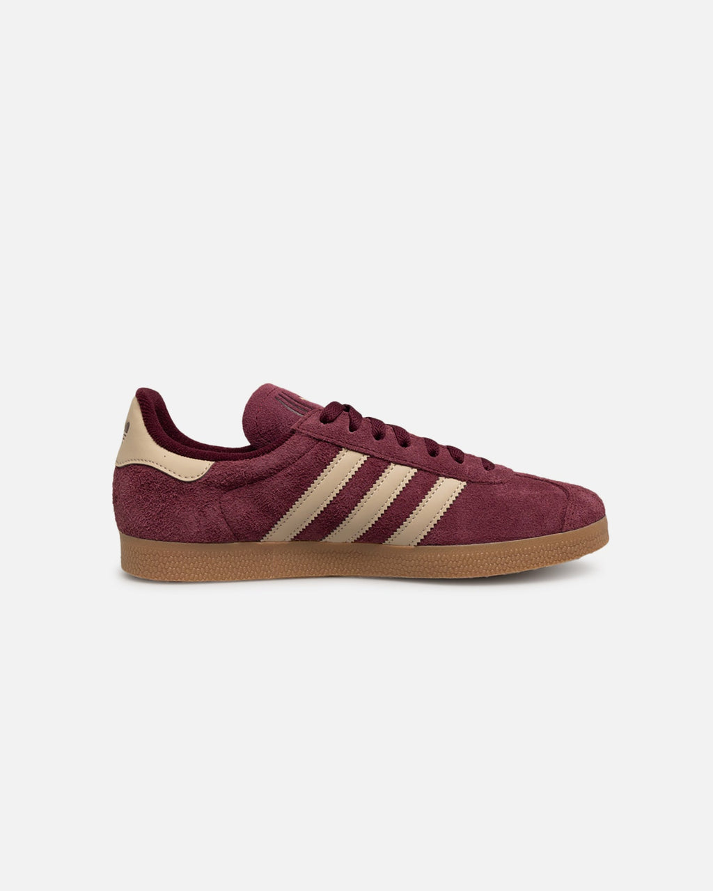 Maroon Suede Low-Top Casual Sneakers