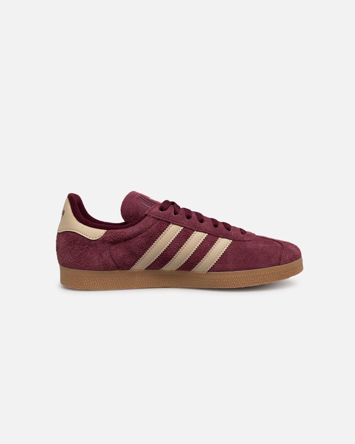 Maroon Suede Low-Top Casual Sneakers