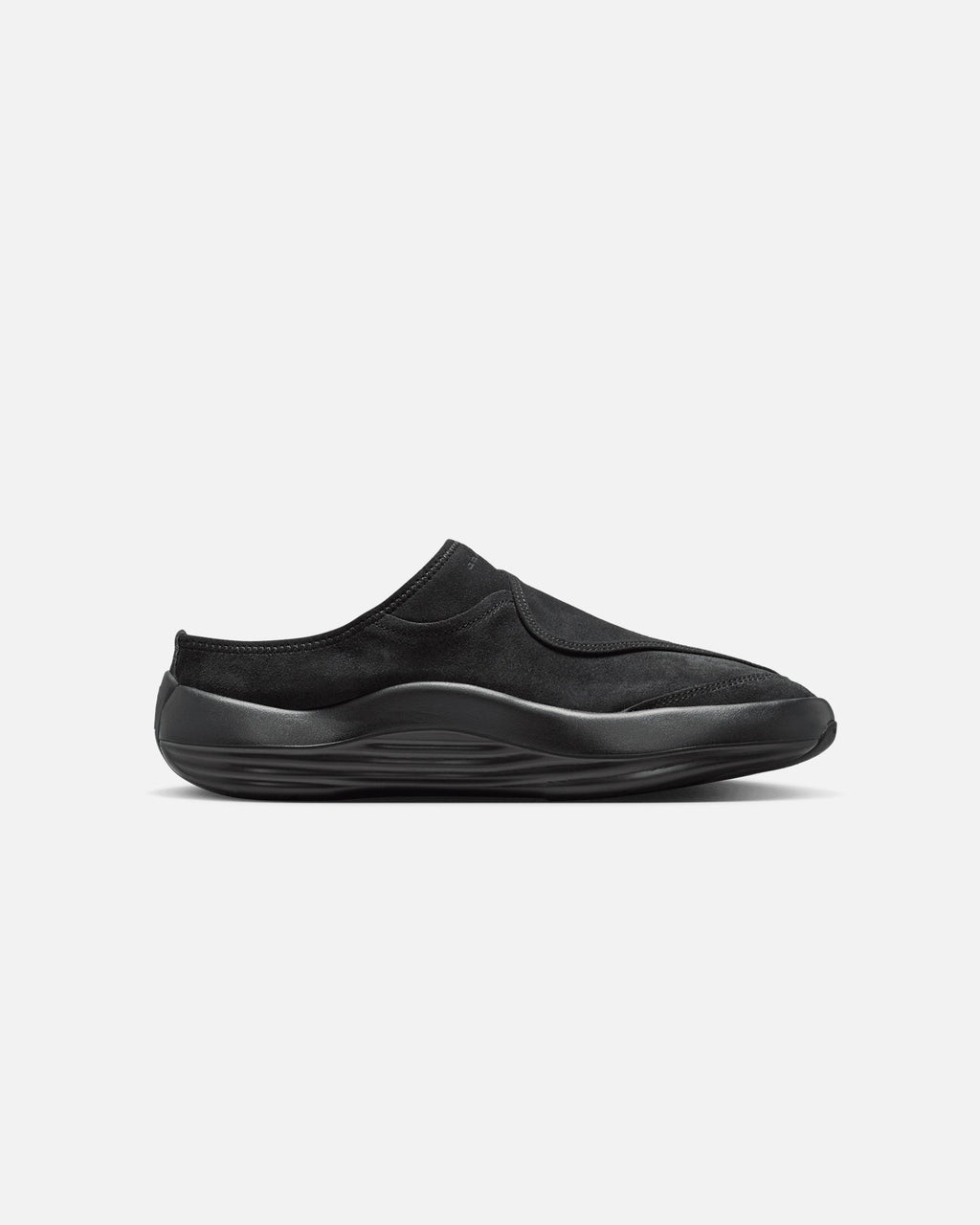 Men's Suede Slip-On Mule - Black/Grey