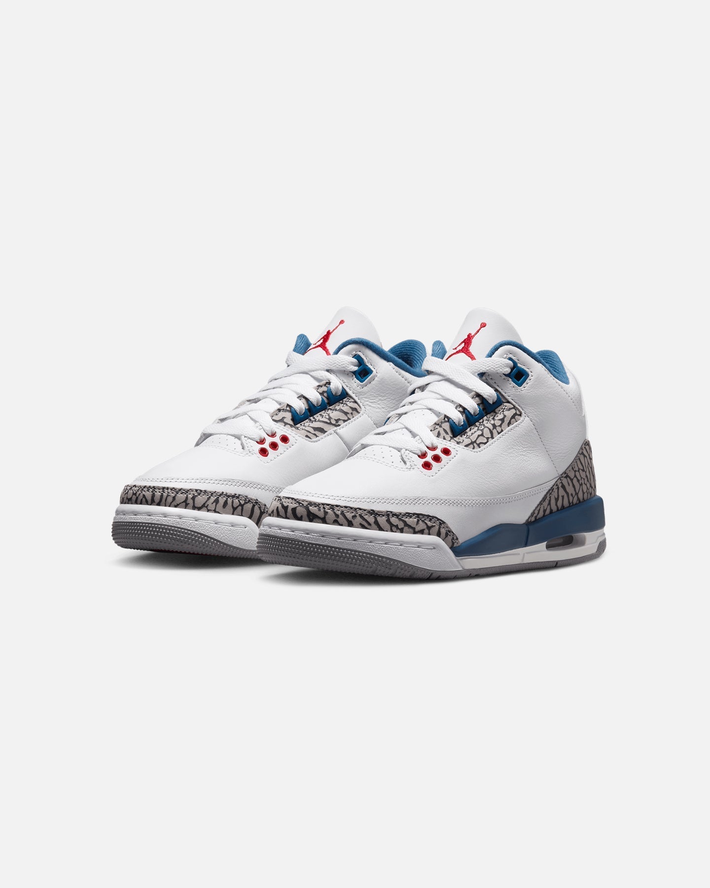 Kids' Mid-Cut Lifestyle Shoes - White/Red/Blue