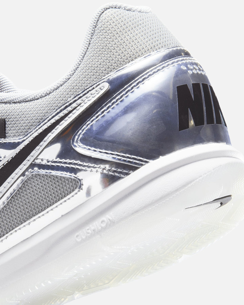 Men's Low-Cut Textile & Metallic Casual Shoes - Chrome